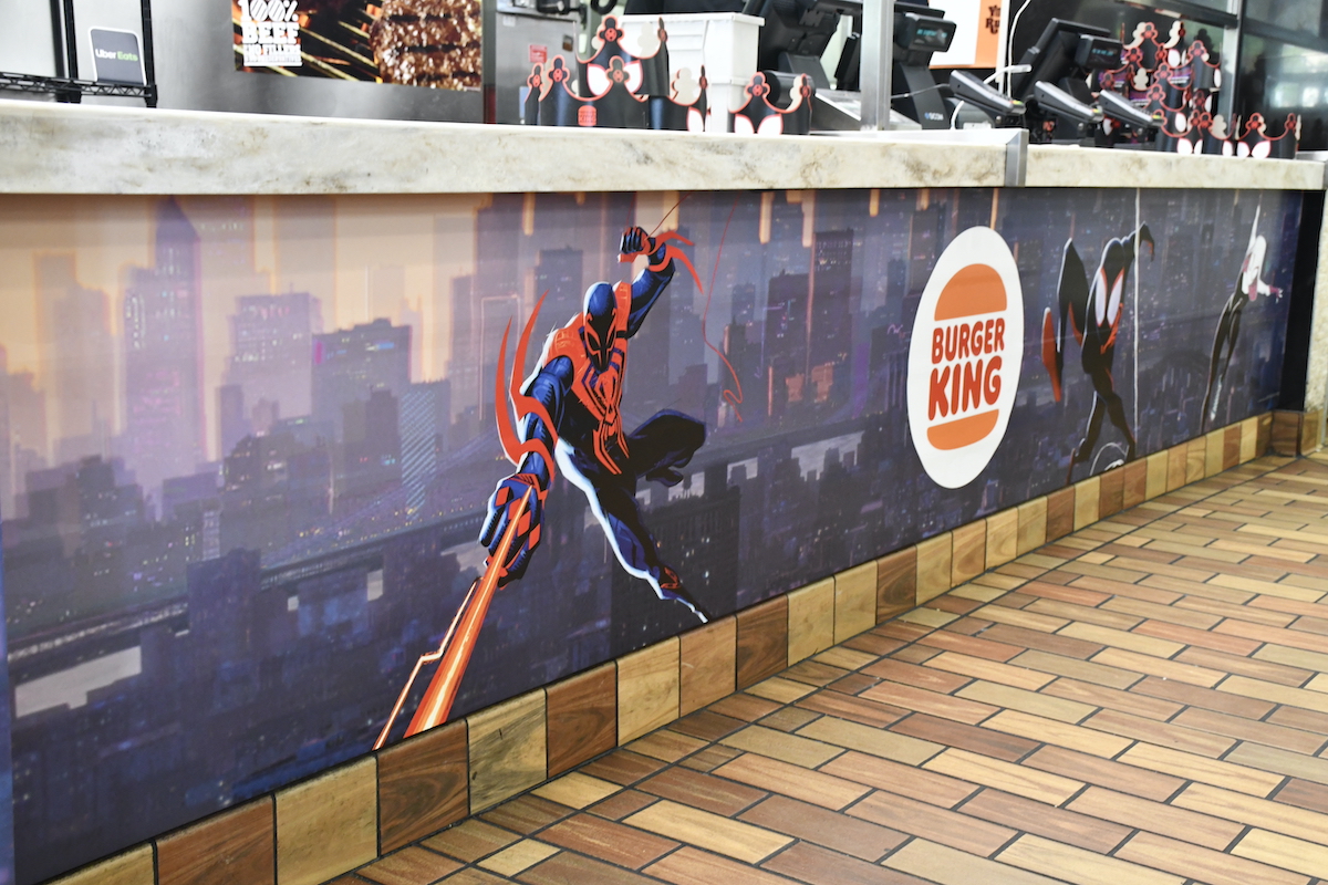 Burger King gets cinematic with the Spider-Verse takeover, Queens NY