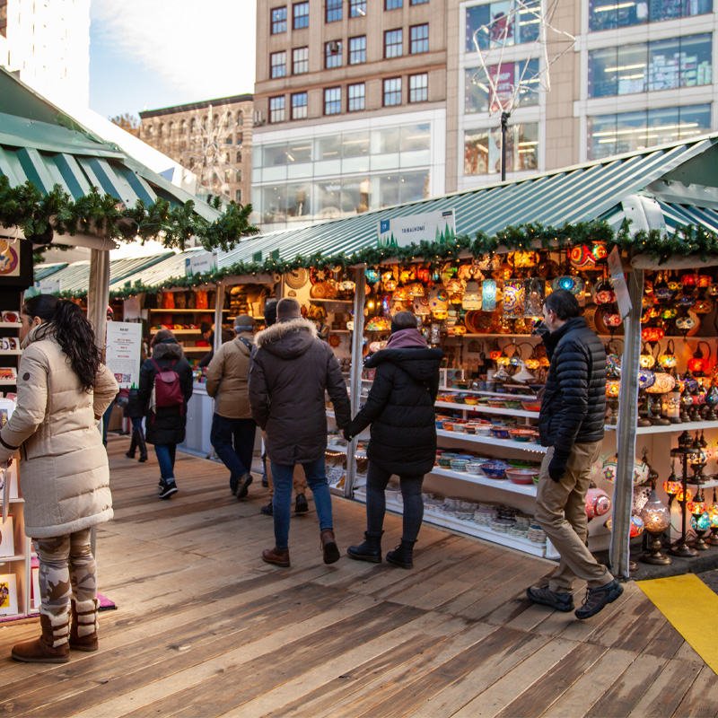 Holiday Market Shopping in NYC