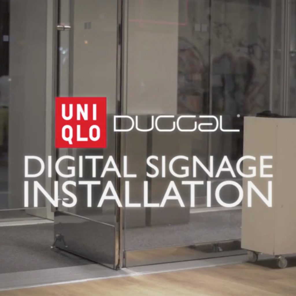 Digital Signage Installation- Uniqlo