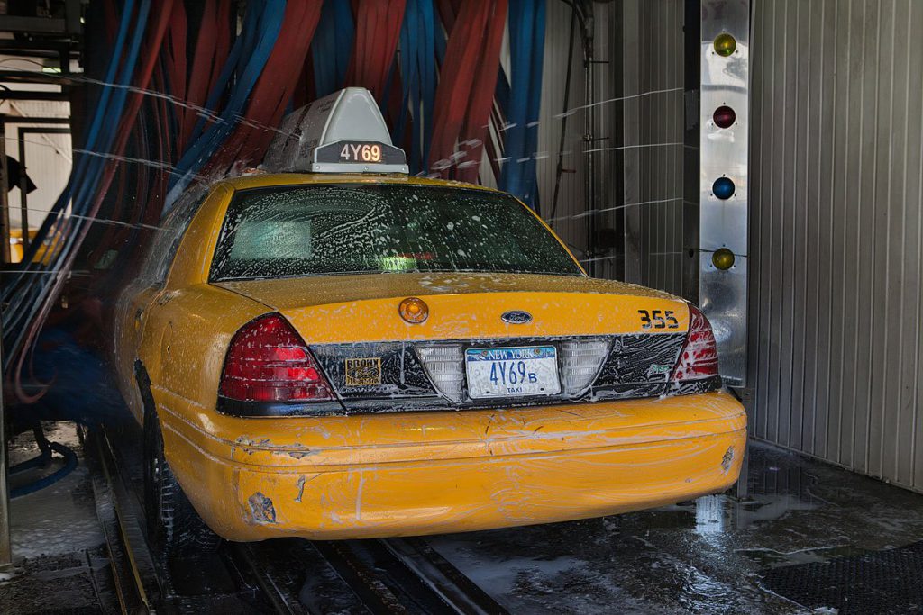 cabs-are-often-washed-before-being-returned-to-the-garage