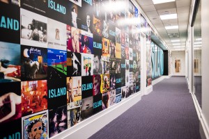 Island Records Wall Mural