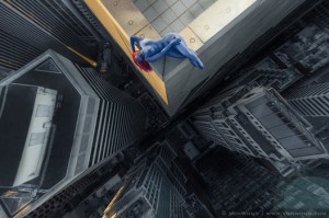 Superheroes on Skyscrapers Mystic Laying Down