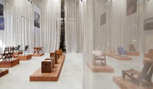 Lina Bo Bardi Furniture in Nilufar Gallery Space